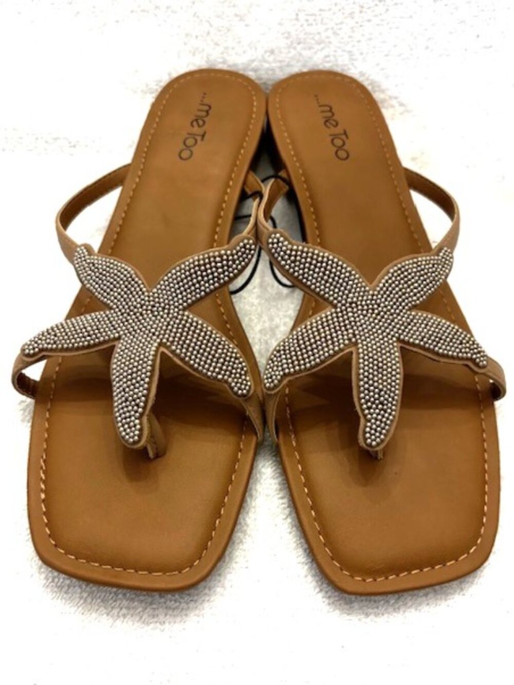 me Too brand starfish slip on sandals NWOT Size 11